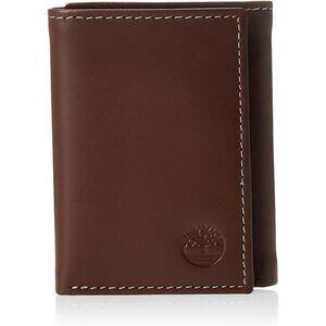 Timberland Men's Leather Trifold Wallet with ID Window
